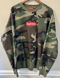 This listing is for a Supreme Woodland Camo Box Logo crewneck sweatshirt. Size XL from season FW15. You will receive...