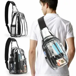 · 【 Convenient to Use 】 Transparent look sling bag, easy to see through and get what’s in, convenient for you to...