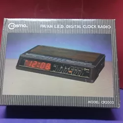 Vintage NOS Cosmo LED Digital Clock Radio. J9  This digital clock radio is New Old Stock and was only taken out of the...
