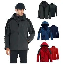 Hooded design: The hooded design of the jacket adds an extra layer of protection from the rain and wind. The hood is...