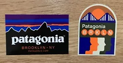 2 Patagonia Brooklyn New York Stickers! These exclusive stickers were obtained during the opening of the new Patagonia...