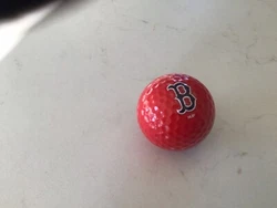 Vintage MLB Boston Red Sox Golf Ball about 20 years old.Rare Red Ball