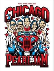 This Pearl Jam poster is a must-have for any fan! Featuring the iconic Ames Brothers artwork, it showcases the bands...