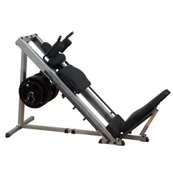Extra-heavy gauge Diamond Plate foot platforms for both Leg Press and Hack Squat positions. Body-Solid engineers knew...