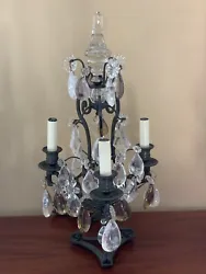 Approximately 20” high 10 1/2” wide. Single 3 light candelabra for anywhere you need an elegant French touch. All...