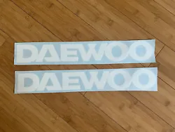 DAEWOO Excavator 18” Sticker (set Of 2) Decals MAST OR HOOD DECAL STICKER Logo.