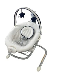 Baby Graco Soothe n Sway Swing with Portable Rocker. This was used for about 3 months off and on. It in in like new...