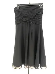 White House Black Market Little Black Dress - Size 2 This gorgeous strapless black cocktail dress has a ruched bodice...