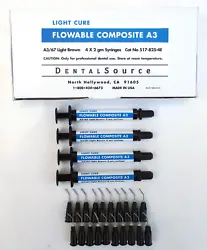 We manufacture the finest dental products at the lowest price in the world! 4 Shade A3 Light Cure Syringes 2 gm each....