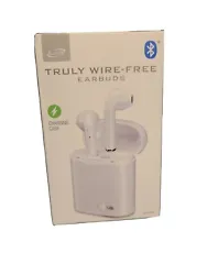 iLive IAEBT209W Truly Wire-Free Bluetooth Wireless Earbuds New W/ Charging Case.