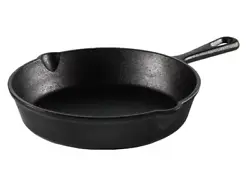 This skillet features an easy pour lip on the side and a helper handle making it easy to lift. The handle includes a...