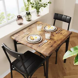Dining Table with Upholstered Chairs: The dining table with thick table top makes it look more stable. More comfortable...