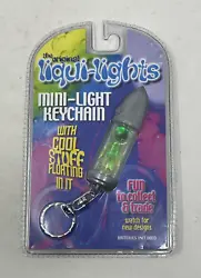 Buyer Will Receive: 1x New Liqui-lights Mini Lava Lamp Keychain With Built In Flashlight, Alien #4001 Brand New Sealed...