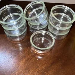 Small GLASS JARS Containers Round 3” DM Small Clear, Perfect for portioning. 2 jars in one set