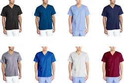 The multi-pocket top has four pockets with a chest pocket at yoke and large patch pockets. Carhartt Scrubs. At...