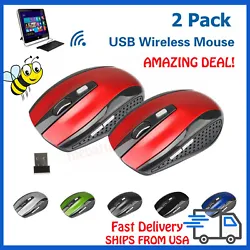 Mouse type: Wireless Optical Mouse. 2 x 2.4GHz Wireless Portable Optical Mouse. 2 x USB receiver. Interface: USB. Mini...