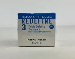 Rodan + Fields Redefine 3 Triple Defense Treatment 30ml - New Sealed - Exp 3/24.