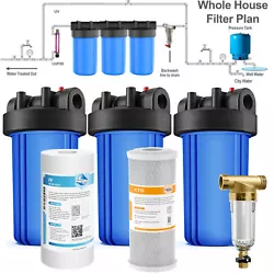 SimPure DB10 Whole House Water Filter Housing for 1