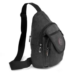 Ideal for outdoor sports, walking, travel and beyond. Crossbody Bag Details Color: Charcoal Gray. - 1 Snap Button Flap...