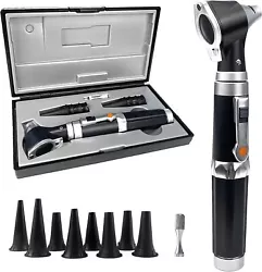 Generally,the tip size of 4mm is for adults, and 2.4mm is for children. 1 x Otoscope. Different sizes can be used for...