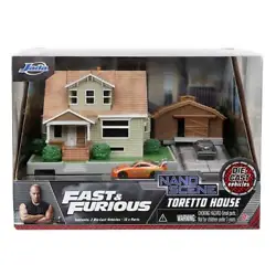 Jada Fast & Furious Nano Scene: Toretto House Diorama Scenery Set, made by Jada Toys. Where it all started! • 6...