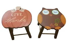 NEW: 2 small decorative stools. These are made for DECORATION ONLY!!!