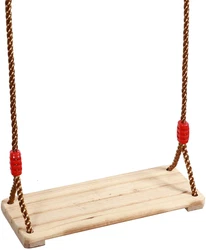The material of the wooden swing seat is the natural birch. The original ecological texture of the selected...