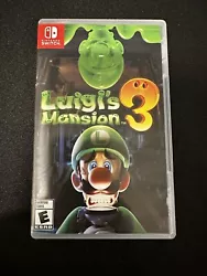 Luigis Mansion 3 Standard Edition - Nintendo Switch. Only played for 40 min. Like new