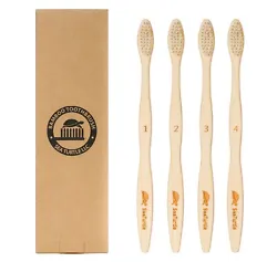 SeaTurtle bamboo toothbrush are made from smooth premium bamboo that will never splinter and is naturally water...
