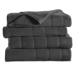 THERAPUETIC FULL BODY RELIEF WITH ADJUSTABLE HEAT SETTINGS – The cozy Quilted Fleece blanket has ultra-thin heating...