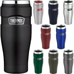 The Thermos 16 oz. Stainless King Vacuum Insulated Stainless Steel Travel Mug is as powerful as it gets. Keep your...