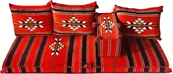 Arabic Turkish Floor Cushions & Oriental Handmade Sofa. Floor seating couch x 1 :(75