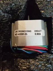 Lin Engineering W0-4109R-05 Electronic Stepping Motor New. Condition is Used.
