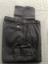 Lot of 2 Brand new Cintas comfort flex charcoal gray cargo pocket work pants Relaxed fit made with comfort flex fabric...
