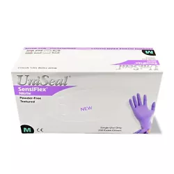 Nitrile Gloves Textured Powder-Free 1 Box contains 200 Gloves 1 case contains 10 boxes for a total of 2000 gloves per...