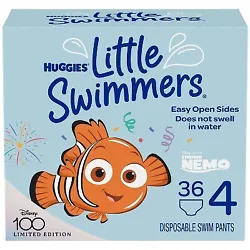 Designed to fit like swimwear, these Huggies diapers for swimming have a soft, stretchy waistband to help keep your...