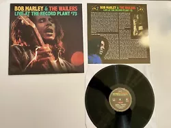Bob Marley and The Wailers live at the record plant 73 LP Vinyle 33t.  Disque et pochette NM
