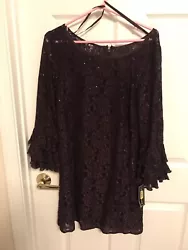 Jessica Howard Dress Size 10 Purple Sequin Lace Nwt. Condition is New with tags. Shipped with USPS Priority Mail Flat...