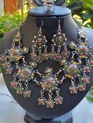Parure Berbère Imitation Bijoux Kabyle avec succès très beau modèle de bijoux collier boucles doreilles bague et...