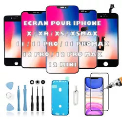 1bloc écran pour i Phone X (OLED) / XR (LCD) / XS (OLED) / XS Max (OLED) / 11 (LCD) / 11 Pro (LCD) / 11 Pro Max (LCD)...