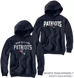 NEW ENGLAND PATRIOTS. Pullover Hoodie Sweatshirt. 2 Color Screen printed logo on front chest( White and Patriots Red)....