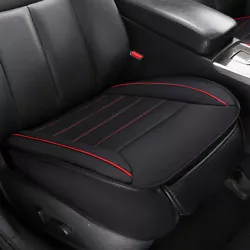 PU Leather Car Front Seat Pad Mat Cover Cushion Protector Accessories Black&Red. 1x Universal Car Seat Gap Storage Bag...