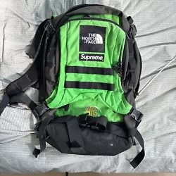 Supreme SS20 TNF RTG Backpack Krypton Green Box Logo. Condition is Pre-owned. Shipped with USPS Priority Mail.