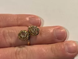 Bijoux Bague or anneau 9K avec diamants taille 56 (141-10/A74)