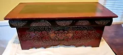 Antique Oriental Folding Table.  Very unique beautiful hand made table.  25.1/4