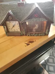 Vintage Haddon Home Sweet Home Model #30 Mantel Shelf Clock Just Quit Working. Lights up but clock quit and grandma...