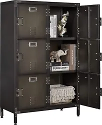 All doors can be locked to protect your belongings. 71” Storage Cabinet. 36” Storage Cabinet. Cabinet with Drawers....