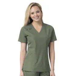 Carhartt Liberty Multi-Pocket Scrub Top has all the features that you need to stay on the go and remain comfortable for...