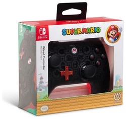 Contrôleur filaire pour Nintendo Switch - Mario Shadow. Superbe motif Super Mario Bros. et icône Mario. - Manette...