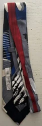 Vintage Calman Shemi Mens Vibrant Abstract Art Silk Necktie. 4” wide. Excellent condition